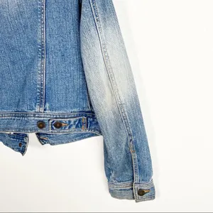HOLLISTER Surf 1972 Light Wash Distressed Jean Jacket, Size Small thumbnail 9