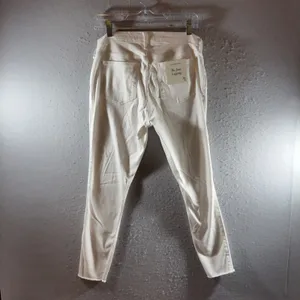 1799 | NWT Abercrombie & Fitch The Jean Legging White Skinny Raw Hem Women 28 6s thumbnail 2