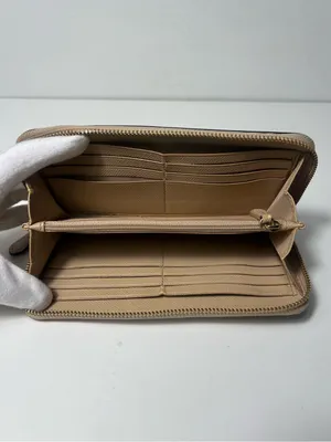 Coach Crocodile Embossed Leather Accordion Zip Around Long Continental Wallet thumbnail 9