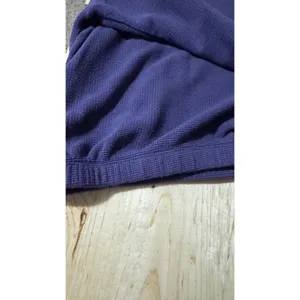 Victorias Secret Purple‎ Waffle Knit Quarter Zip Pullover Mock Neck XL thumbnail 6