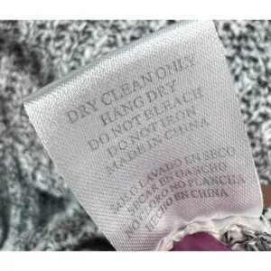 Lazy Sweater Ribbed‎ Knit Cardigan S Gray Dolman Linen Blend Chunky Relaxed thumbnail 14