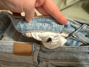 American Eagle Mom Straight Distressed Jeans thumbnail 4