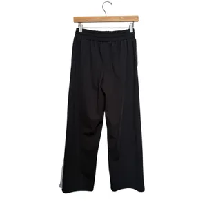 Daily Practice Anthropologie Side Stripe Track Pants XS Black Wide Leg Pull On thumbnail 8