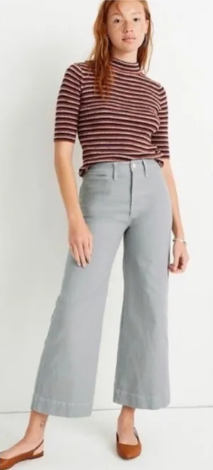 Madewell Slim Emmett Wide-Leg Crop Pants 27 thumbnail 1