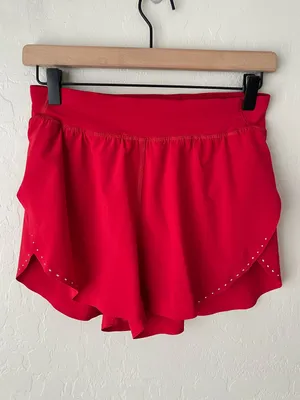 Lululemon Fast and Free Reflective High-Rise Classic-Fit Shorts Dark Red 4 thumbnail 4