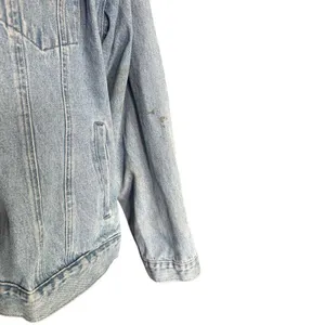 Womens Walt Disney World Vintage Y2K Retro Flag Patriotic Denim Jean Jacket XXL thumbnail 5