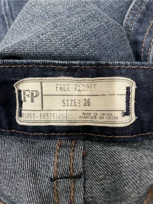 Free People We The Free Milo washed Denim Overalls Size 26 thumbnail 7