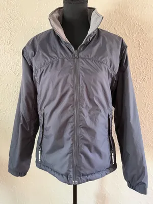 🩵 Columbia Reversible Core Interchange Jacket 🩶 ~ Medium blue/gray thumbnail 1