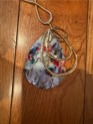 ORAZIO Acrylic Jewelry Set for Women Statement Boho Resin thumbnail 4