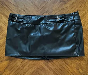 Pleather Mini Shein Skirt  thumbnail 1
