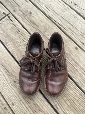 Born Dark Brown Lace Up Leather Oxfords, Size 7 (EU 38) thumbnail 2