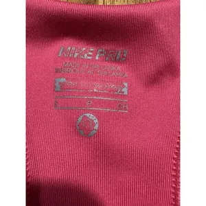 NIKE Dri-Fit Sports Bra Size Small Magenta Pink‎ Blue Swoosh Gym Running Outdoor thumbnail 3