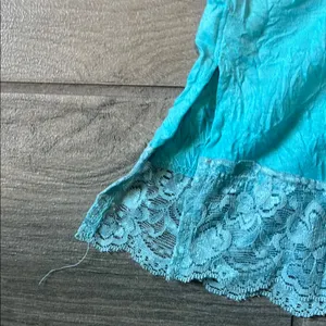 Xhilaration Blue Fitted Lace Camisole thumbnail 9