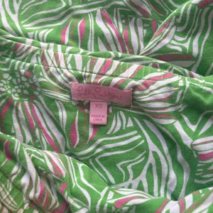 Lilly Pulitzer Dress green floral thumbnail 3
