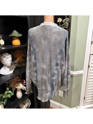 Young Fabulous & Broke Indie Distressed Cardigan Sweater Size M/L thumbnail 9