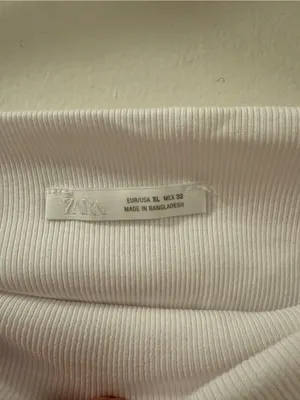 Zara White Boatneck Cap Sleeve Top thumbnail 2