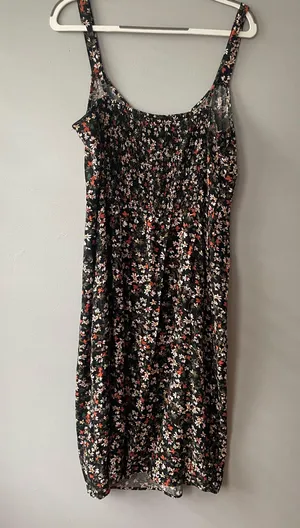 Abercrombie Midi Dress Floral Slit thumbnail 4