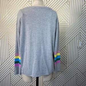Chaser Love‎ Knit Sweatshirt in Heather Gray thumbnail 7