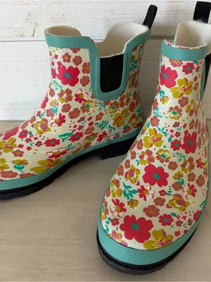 Journee Tekoa Floral Garden/Rain Boots Women’s Size 10 Multicolor NEW thumbnail 1