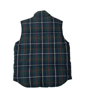 EDDIE BAUER Green Blue Puffer Vest Sleeveless Jacket Goose Down Full Zip Snaps thumbnail 6