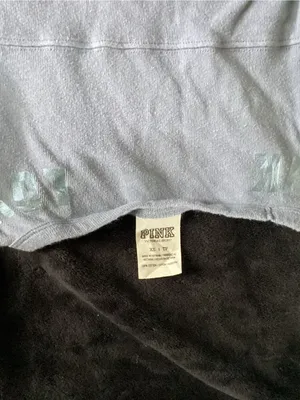 PINK Victoria's Secret Light Blue Long Sleeve Sequin Logo Top thumbnail 5