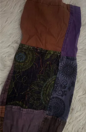 Himalaya Handmade Cotton Patchwork Overall One-Piece S Purple Pockets thumbnail 5