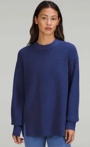Lululemon Merino Wool-Blend Ribbed Crewneck Sweater Size 6 thumbnail 1