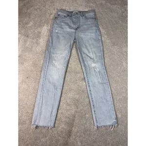 pistola kate slim‎ jean high rise raw hem light wash 26 thumbnail 2
