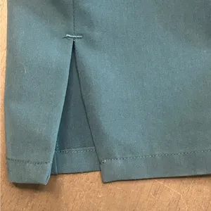 FIGS Women OTG On-The-Go Tailored Straight-Leg Trousers. Muted teal W195W2005 S thumbnail 5