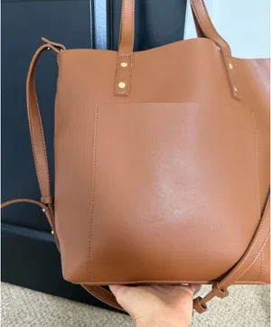 Henny + Lev brown tote purse thumbnail 4