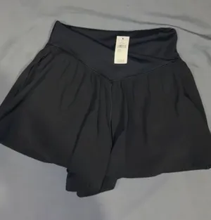 OFFLINE By Aerie Real Me Crossover Flowy Short Black Size XS nwot thumbnail 1