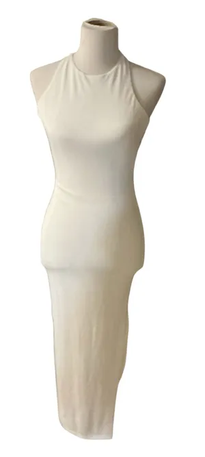 HELLO MOLLY Off-White Backless Halter Neck Midi Dress Size S / US 4 thumbnail 1