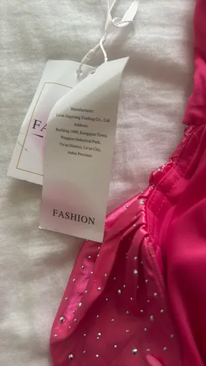 Pink Sparkly Homecoming Windsor Dress thumbnail 5