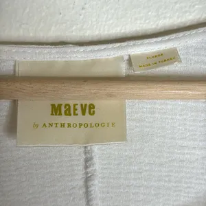 Maeve by Anthropologie Women's Claire Pullover Bell Sleeves Blouse White XL thumbnail 4