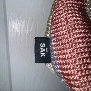 THE SAK Woven Crochet Handbag Striped Multicolor Restore Tote Purse Summer Beach thumbnail 3