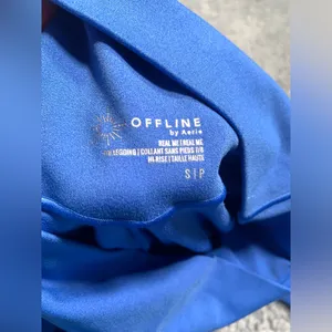 Aerie offline real me Blue High-Waisted Leggings 7/8 small thumbnail 5