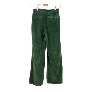 ModCloth The Boulder Wide Leg‎ Corduroy Pants In Olive Green Size 00 thumbnail 7