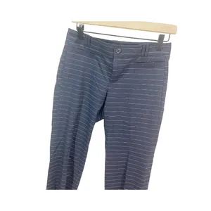 Banana Republic‎ Logan Crop Navy Blue Pinstripe Pants Trousers Size 0P Straight thumbnail 3