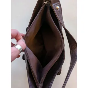 EUC Great American Leather Works Burgundy Shoulder Handbag Bag Purse Capsule thumbnail 7