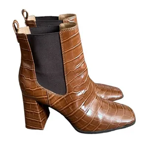 Circus by Sam Edelman Pascha Brown‎ Side Gores Cushioned Flare Booties Size 9.5 thumbnail 1
