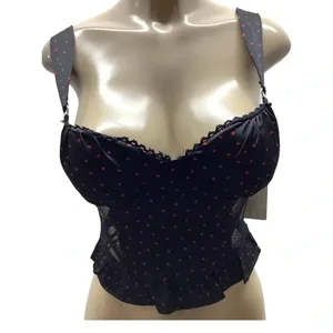 Lily White Size Large Red & Black Padded Cups. Strap Crop Top. New With Tags. thumbnail 7