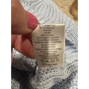 Altar’d State Top Adult Blue Crop Long Sleeve Knit Sweater Women’s Small thumbnail 7