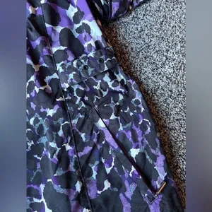 Zengery purple and black leopard print raincoat size (2)‎ large thumbnail 5