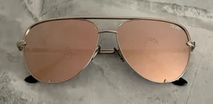 Quay Australia High Key Mini Sunglasses Gold thumbnail 1