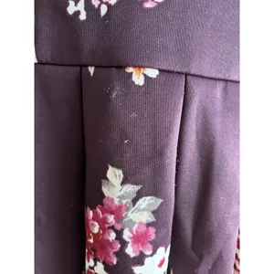 Altar’d State Floral Plum Dress Size L‎ Pleated thumbnail 6