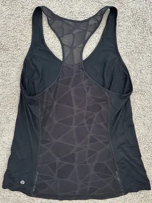 LULULEMON Goal Crusher Tank in Black Sz. Small thumbnail 7
