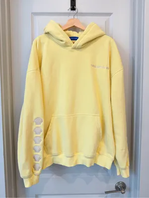 Sunset Surf Yellow Embroidered Hoodie Size 2X thumbnail 1