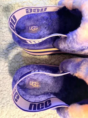 UGG Women's Disco Marble Slide Sandals Violet Night Size 7 Excellent Condition. thumbnail 8
