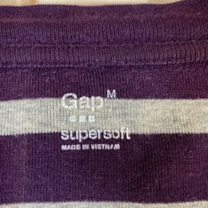 Gap Supersoft Long‎ Sleeve Striped Tee Scoop Neck Slim Fit Womens M READ thumbnail 2