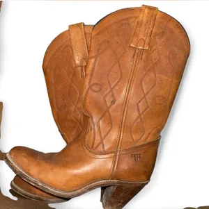 Vintage Frye Brown Leather Boots  thumbnail 1